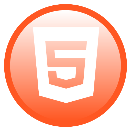 HTML 5 icon, representing web development